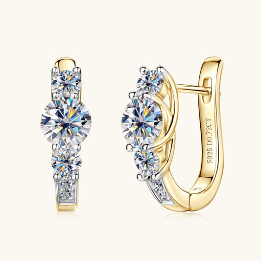 Lumici® Exclusive | Moissanite Halo Stud Oorbellen - 1.44 CT