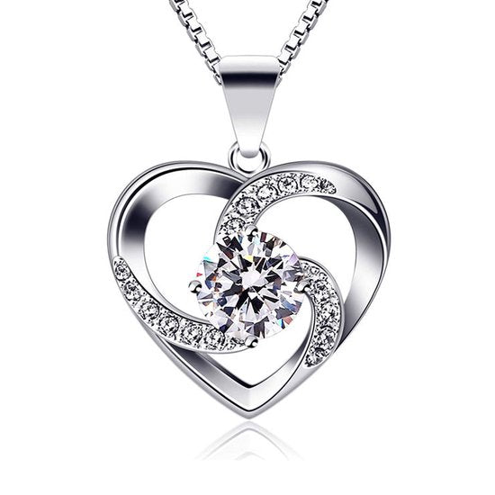 Lumici® | Sapphire Crystal Heart Ketting