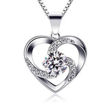 Lumici® | Sapphire Crystal Heart Ketting