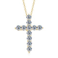 Lumici® Exclusive | Sacred Cross Moissanite Ketting - 2.20 Carat Totaal