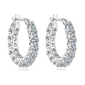 Eternal Halo Moissanite Oorbellen