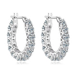 Eternal Halo Moissanite Oorbellen