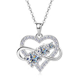 Infinity Heart Moissanite Ketting