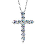 Lumici® Exclusive | Sacred Cross Moissanite Ketting - 2.20 Carat Totaal