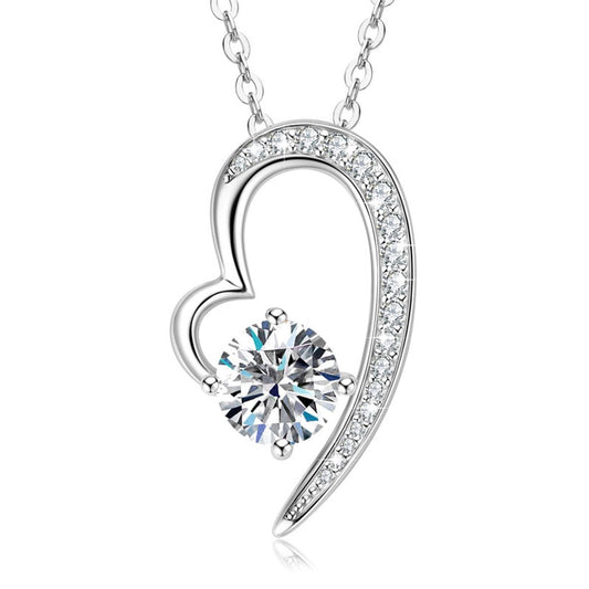 Brilliant Love Heart Moissanite Ketting