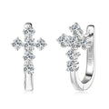 Lumici® Exclusive | Sacred Cross Moissanite Oorbellen - 0.72 Carat Totaal