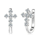 Lumici® Exclusive | Sacred Cross Moissanite Oorbellen - 0.72 Carat Totaal