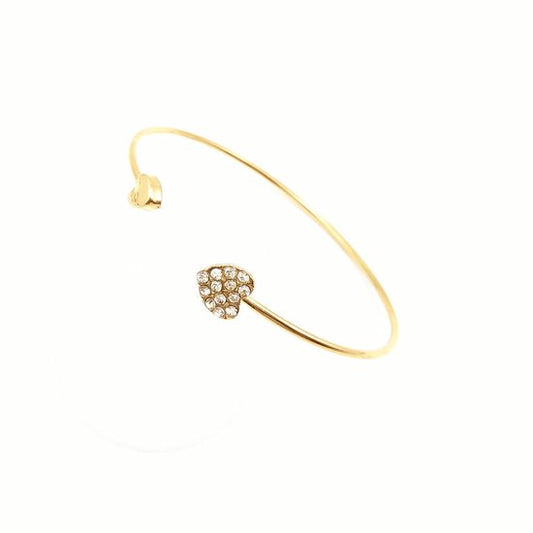 Lumici Open Armband met Hart - Goud - 17 cm