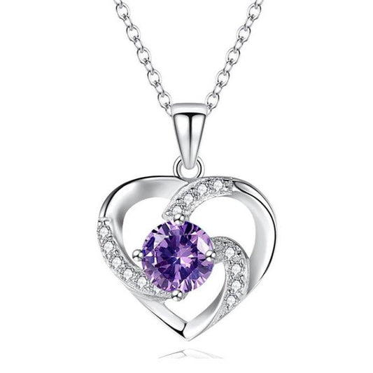 Lumici® | Sapphire Crystal Heart Ketting