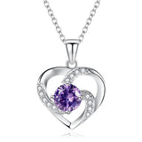 Lumici® | Sapphire Crystal Heart Ketting