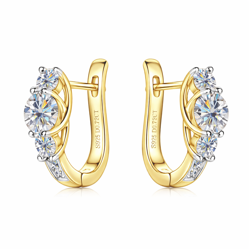 Lumici® Exclusive | Moissanite Halo Stud Oorbellen - 1.44 CT
