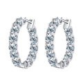 Lumici® Exclusive | Royal Eternity Moissanite Hoops - 2.60 Carat Totaal