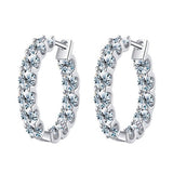 Lumici® Exclusive | Royal Eternity Moissanite Hoops - 2.60 Carat Totaal