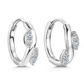 Twist Moissanite Oorbellen