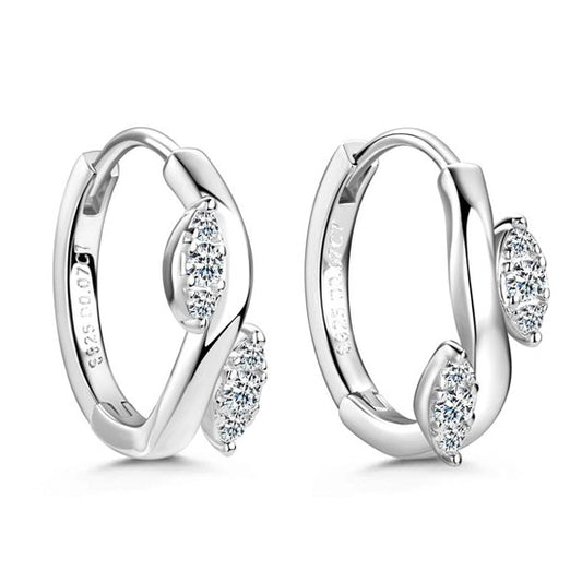 Twist Moissanite Oorbellen