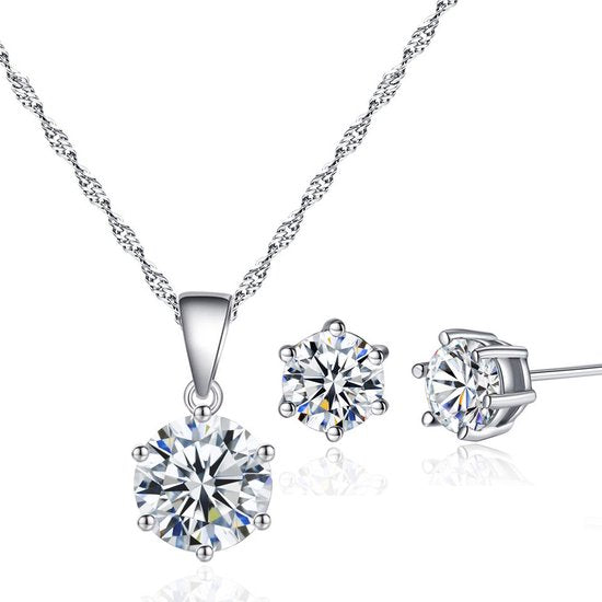 Lumici® | Icey Drip Necklace + Zirkonia Studs