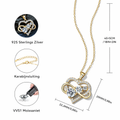 Infinity Heart Moissanite Ketting