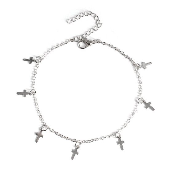Lumici® | Jezus Ketting v2 - Jesus Necklace v2 - Kruis v2 - God - Geloof - Gelovig - Jezus Christus - Oneindig - De Heer - The Lord - Jezus - Cadeau Voor Vrouwen - Moederdag Cadeau - Valentijn - Liefde - Verrassing - Goud & Zilver