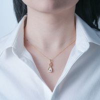 Imperial Oval Moissanite Ketting