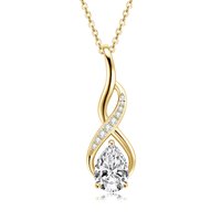 Imperial Oval Moissanite Ketting