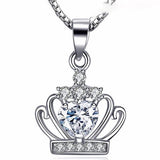 Lumici® | Crystal Heart Crown Necklace