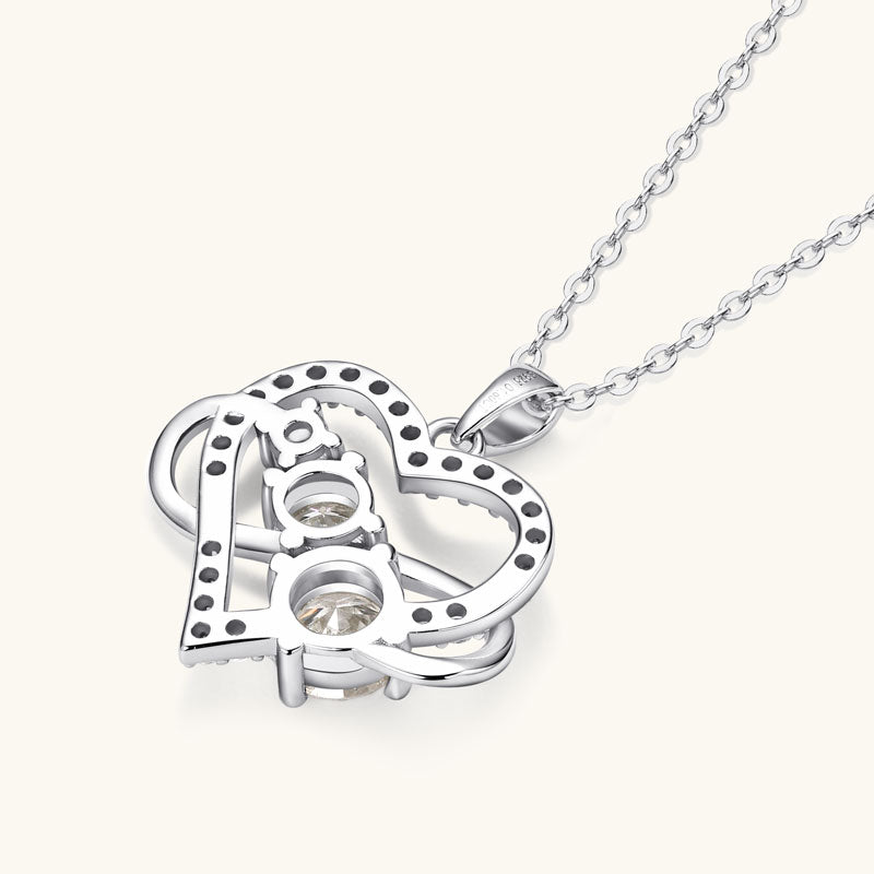 Infinity Heart Moissanite Ketting