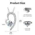 Brilliant Love Heart Moissanite Ketting