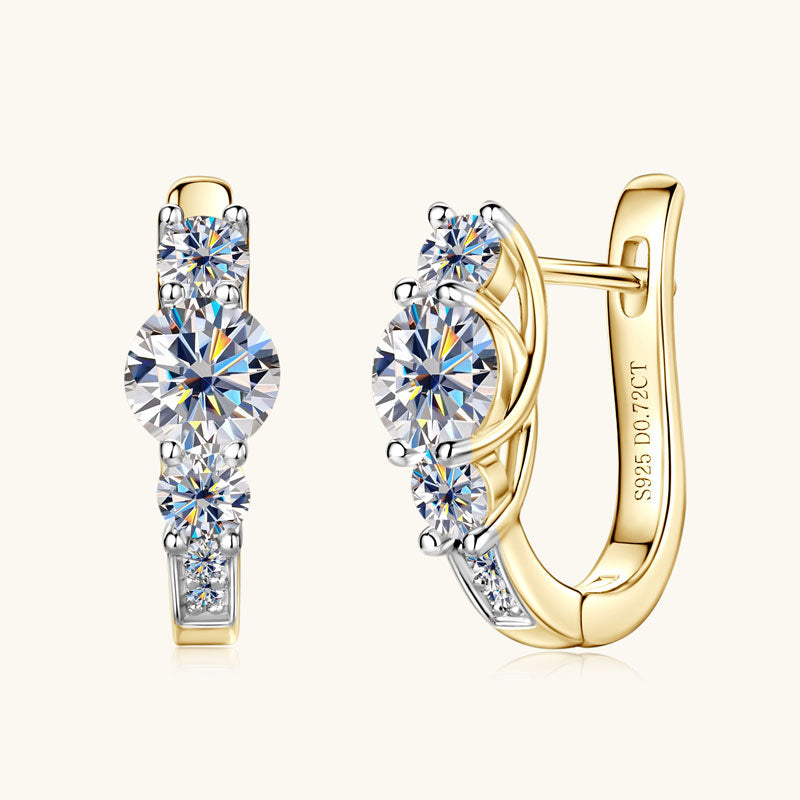 Lumici® Exclusive | Moissanite Halo Stud Oorbellen - 1.44 CT