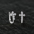 Lumici® Exclusive | Sacred Cross Moissanite Oorbellen - 0.72 Carat Totaal