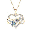 Infinity Heart Moissanite Ketting