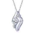 Brilliant Trilogy Oval Moissanite Ketting