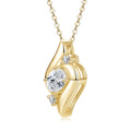 Brilliant Trilogy Oval Moissanite Ketting
