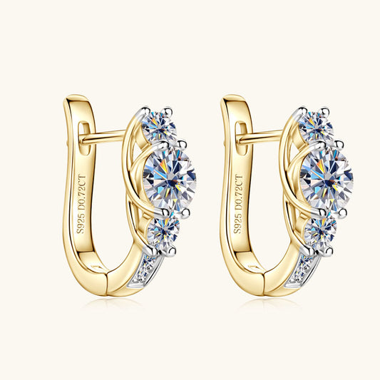 Lumici® Exclusive | Moissanite Halo Stud Oorbellen - 1.44 CT