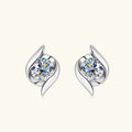 Moissanite Solitaire Stud Oorbellen