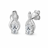 Lumici® Exclusive | Moissanite Oval Stud Oorbellen - 1.00 CT