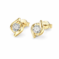 Moissanite Solitaire Stud Oorbellen