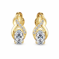 Lumici® Exclusive | Moissanite Oval Stud Oorbellen - 1.00 CT