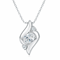 Brilliant Trilogy Oval Moissanite Ketting